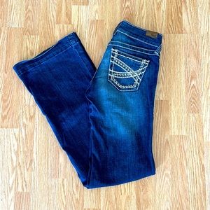 Ariat Trouser Mid Rise Stretch Entwined Wide Leg Jeans.